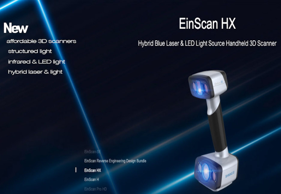 Einscan HX Hybrid Laser Scanner